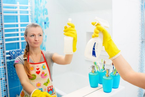 Professional end of tenancy cleaning in a Surrey rental property kitchen