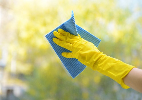 Professional Surrey cleaner team preparing a fresh residential cleaning service