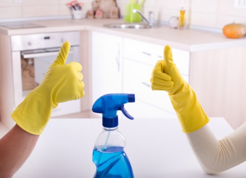 Professional after builders cleaning in a Surrey home with renovation dust removal