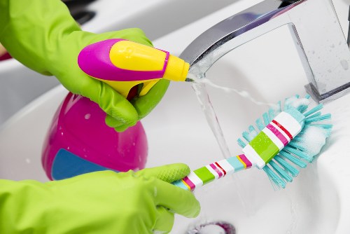 Turnover cleaning supplies and guest-ready property presentation in Surrey