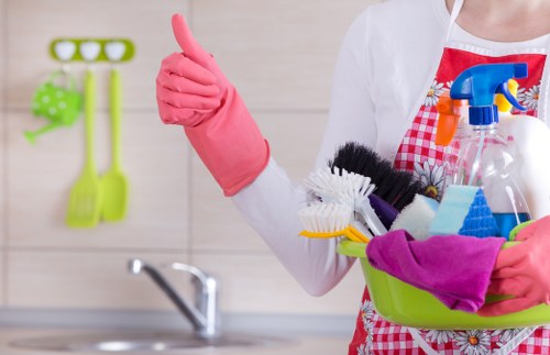 Detailed bathroom and kitchen deep clean in Surrey property