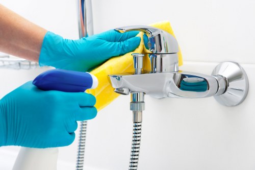 Kitchen and bathroom turnover cleaning for a short-let property
