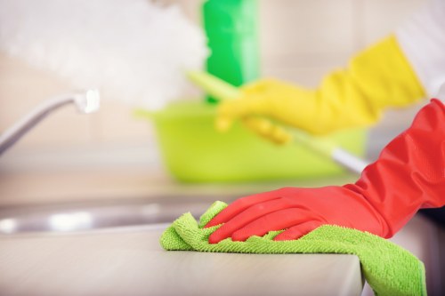 After builders cleaning service for a newly refurbished Surrey kitchen